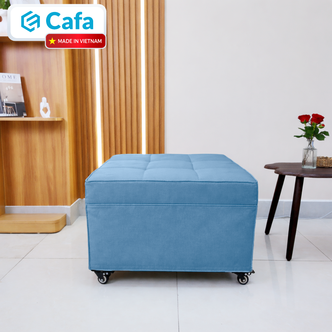 SOFA BED DẠNG HỘP 80CM MÀU XANH