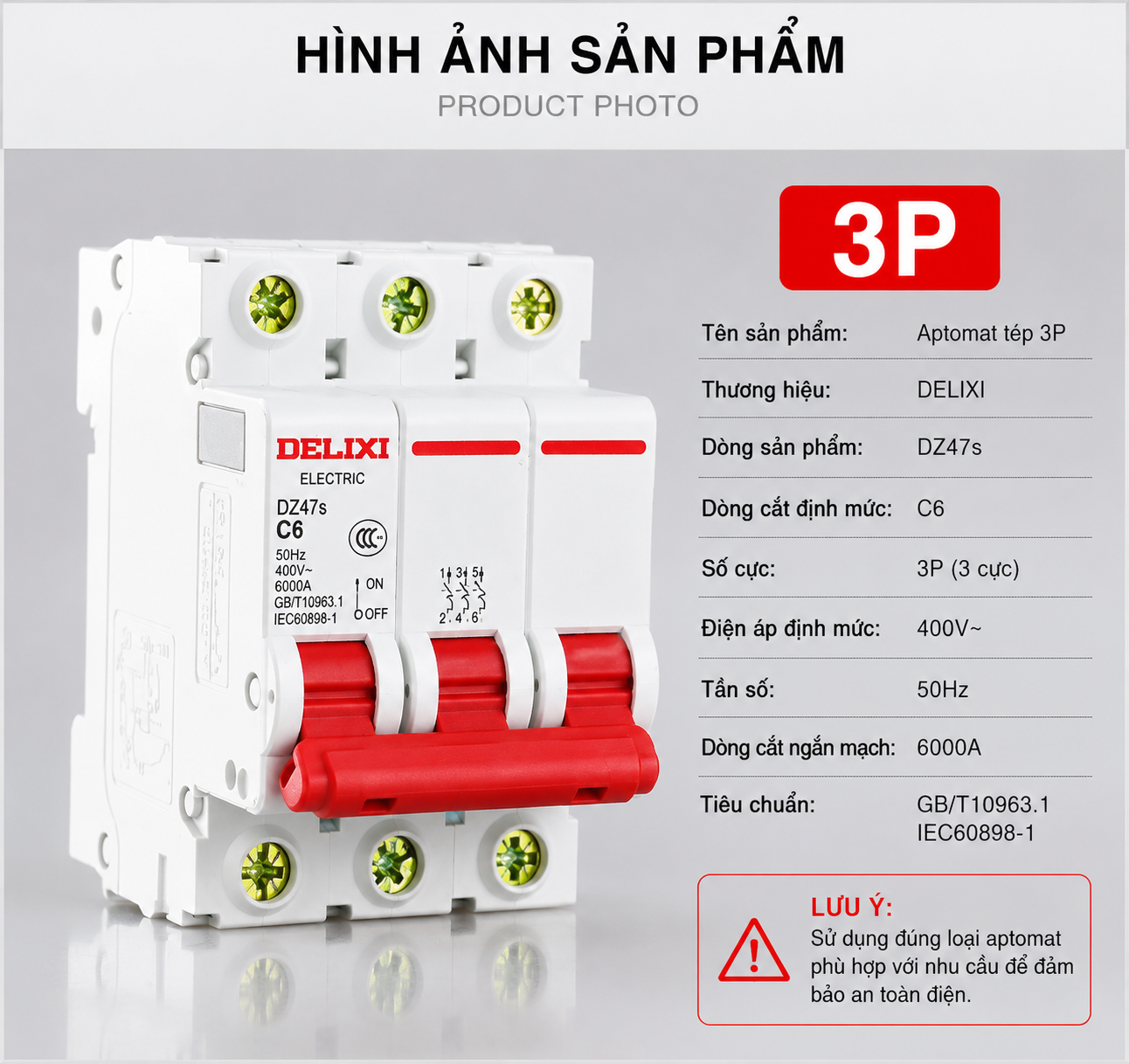 APTOMAT DELIXI DZ47S – CB BẢO VỆ QUÁ TẢI & NGẮN MẠCH CHÍNH HÃNG_thumbnail_7