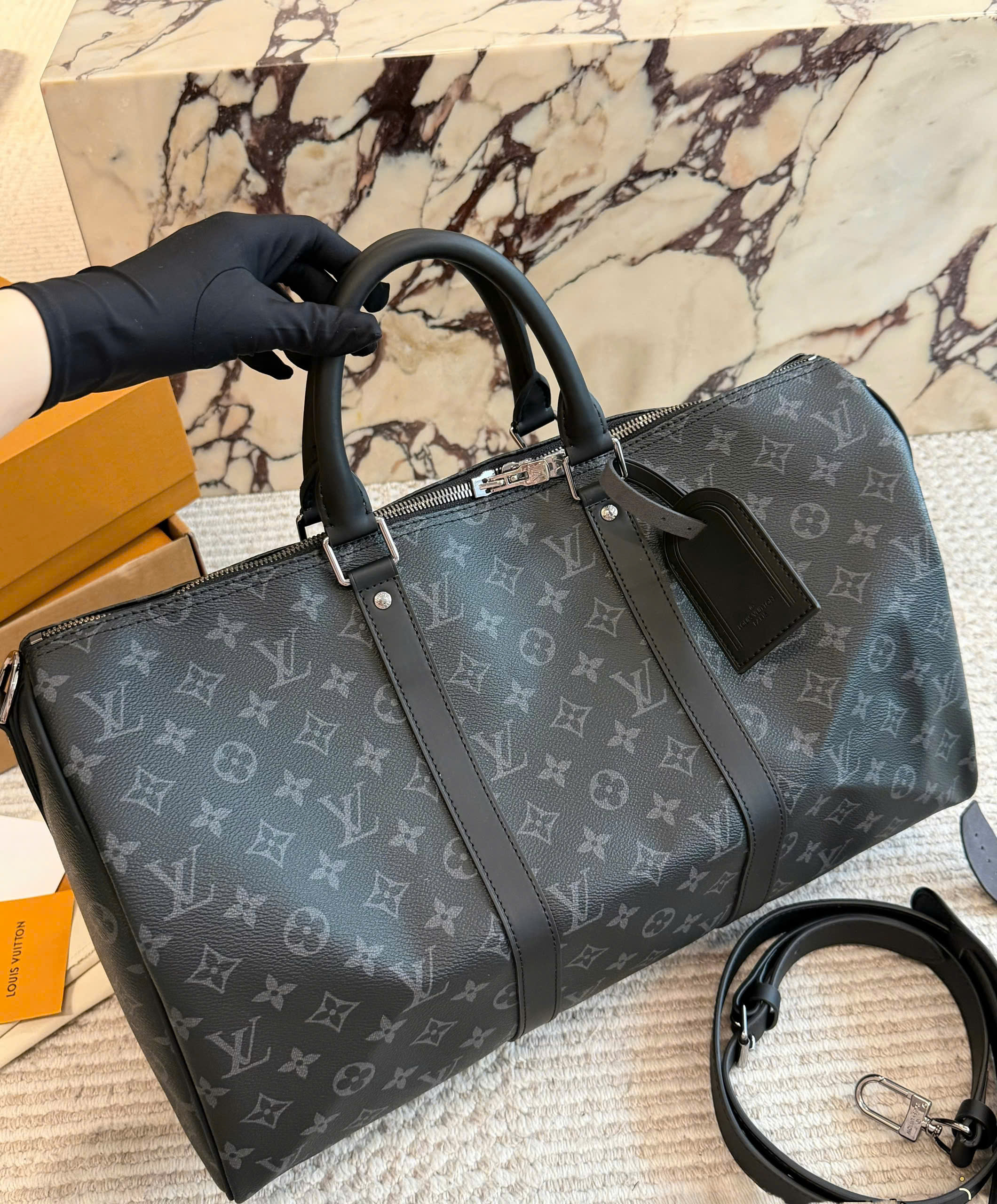 Túi du lịch Louis Vuitton Keepall Bandoulière size 55