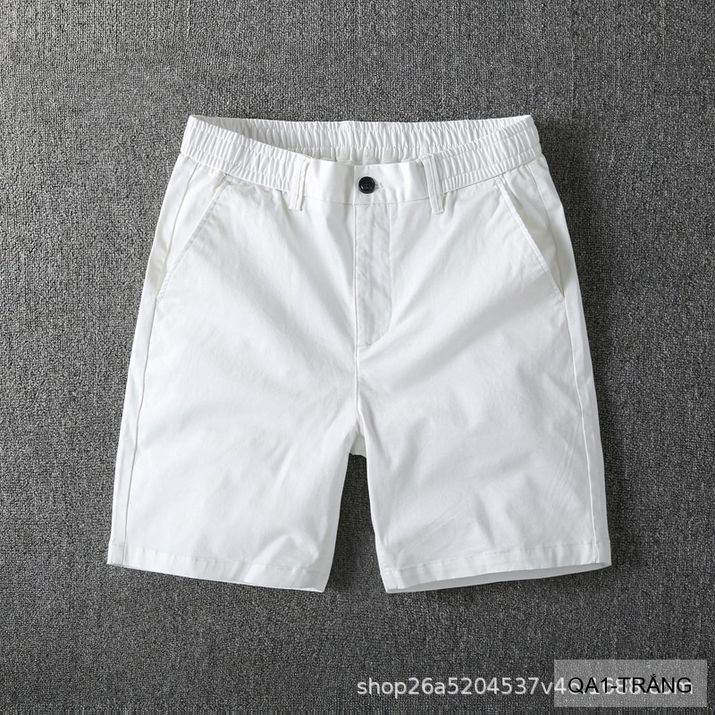 QA1 - Quần short nam ống rộng co giãn, chất cotton thoáng mát, phong cách Nhật Bản mùa hè_thumbnail_38