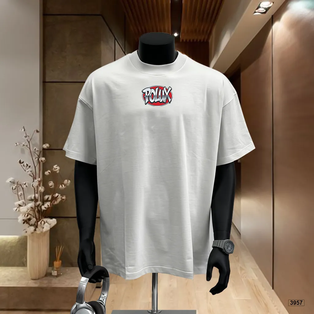 Áo thun nam form rộng basic logo Polux streetwear 3957_thumbnail_2