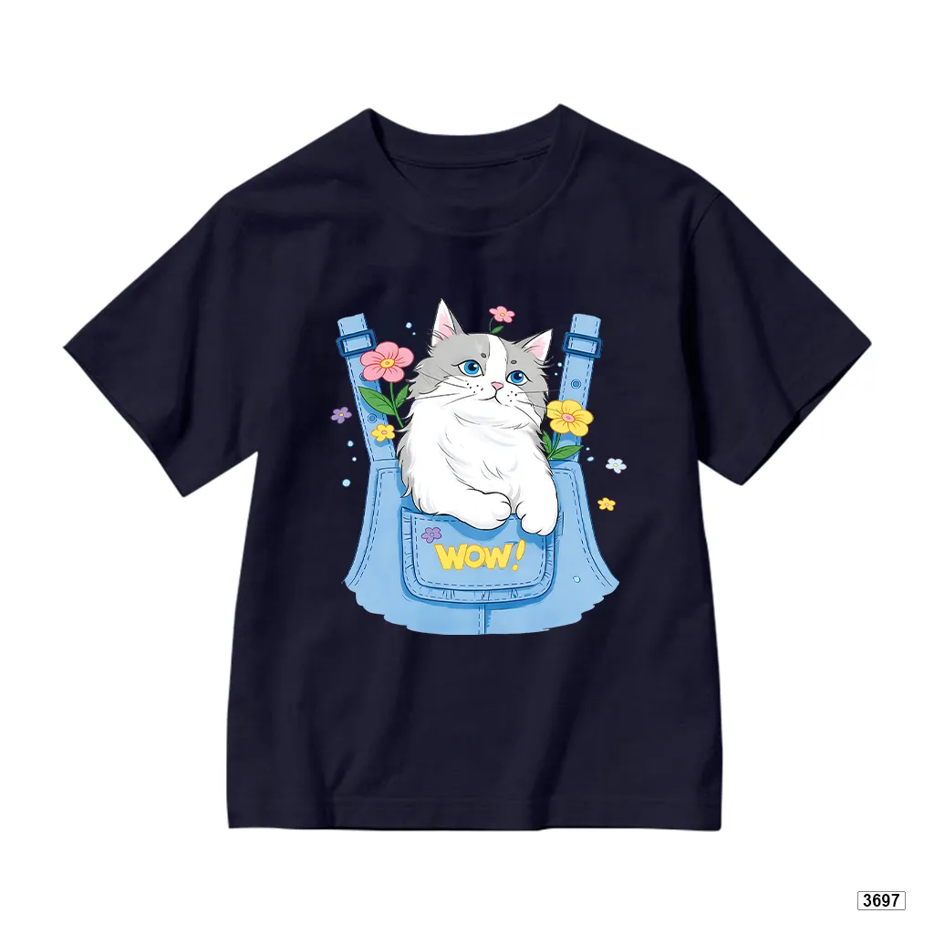 Áo thun bé gái chất mềm mại thoáng mát Mèo con đáng yêu Kado 3697_thumbnail_11