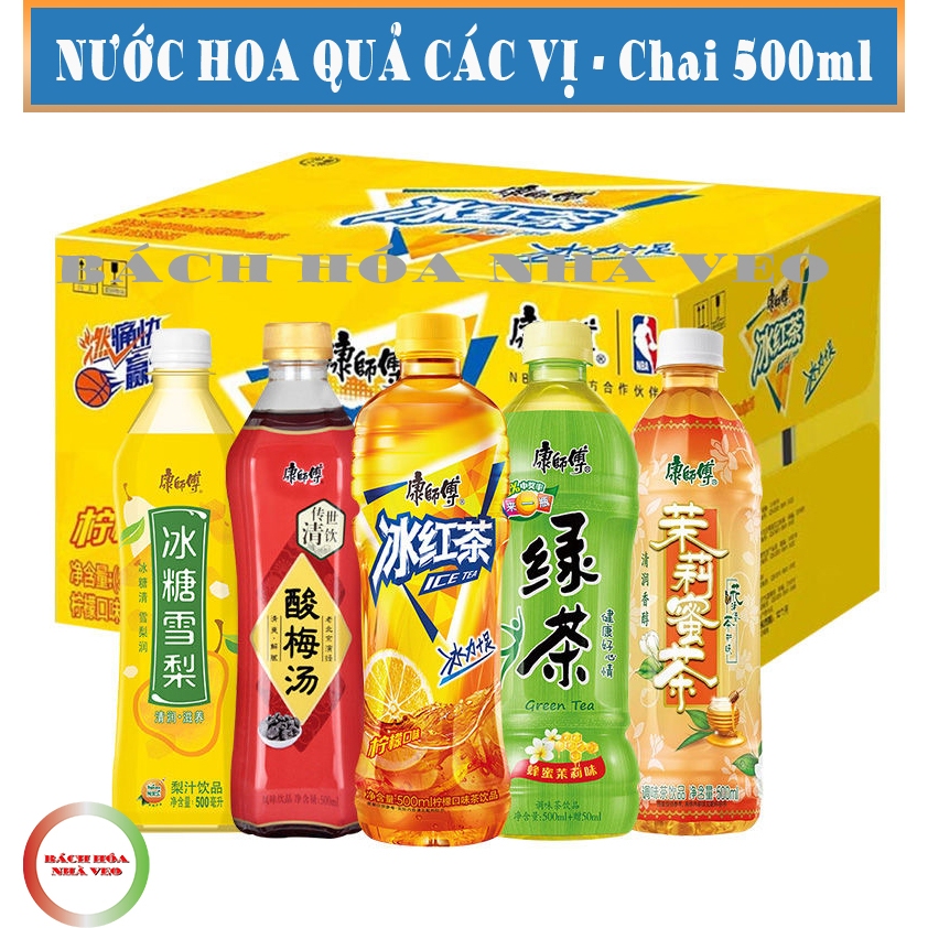 [Thùng 15 Chai] nước lê, đào, đài loan các vị, Loại 500ml, hiệu khang sư phụ, hàng chuẩn_thumbnail_11