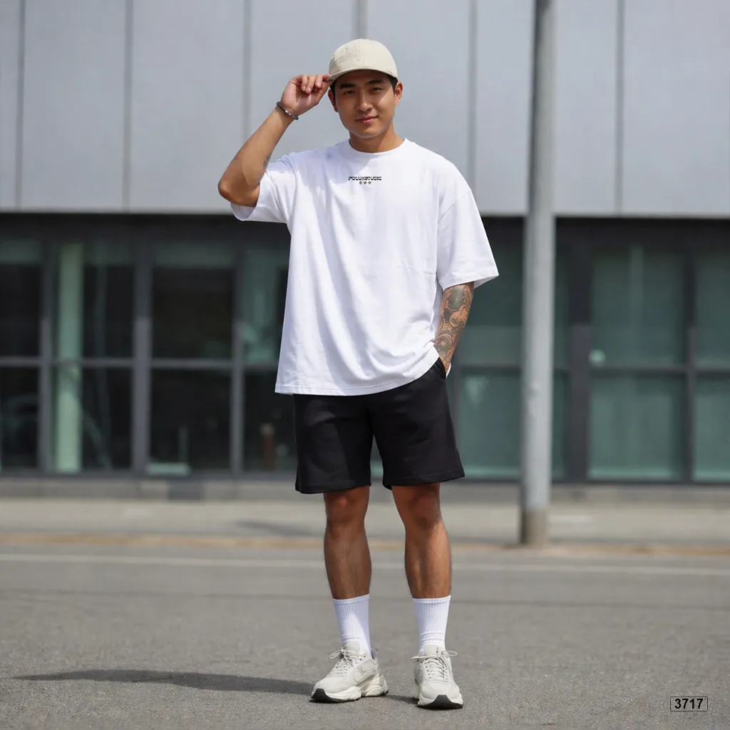 Áo thun nam form rộng streetwear style Polux 3717_thumbnail_4