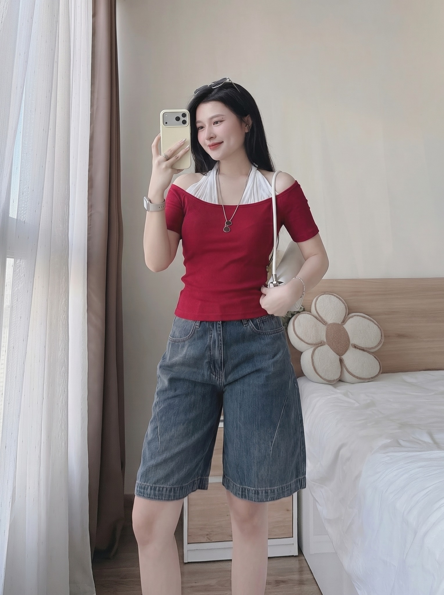 Áo Thun Nữ Slimfit trễ vai cổ yêm 002.266135 (C) (0687)_thumbnail_1