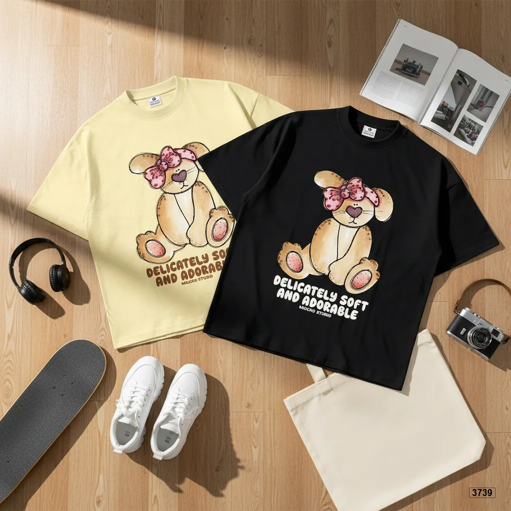 Áo thun nữ form boxy mùa hè chất thoáng mát phong cách dễ thương Miucho 3739_thumbnail_6