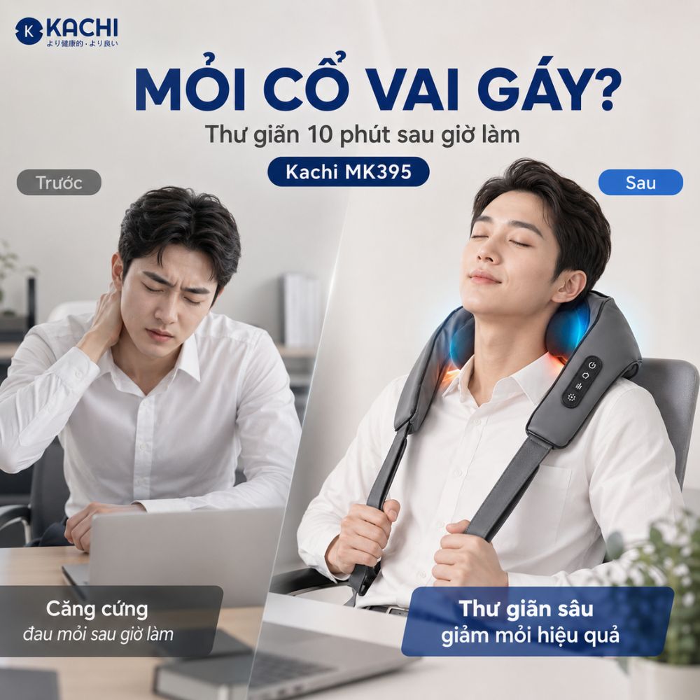 Máy massage cổ vai gáy Kachi MK395