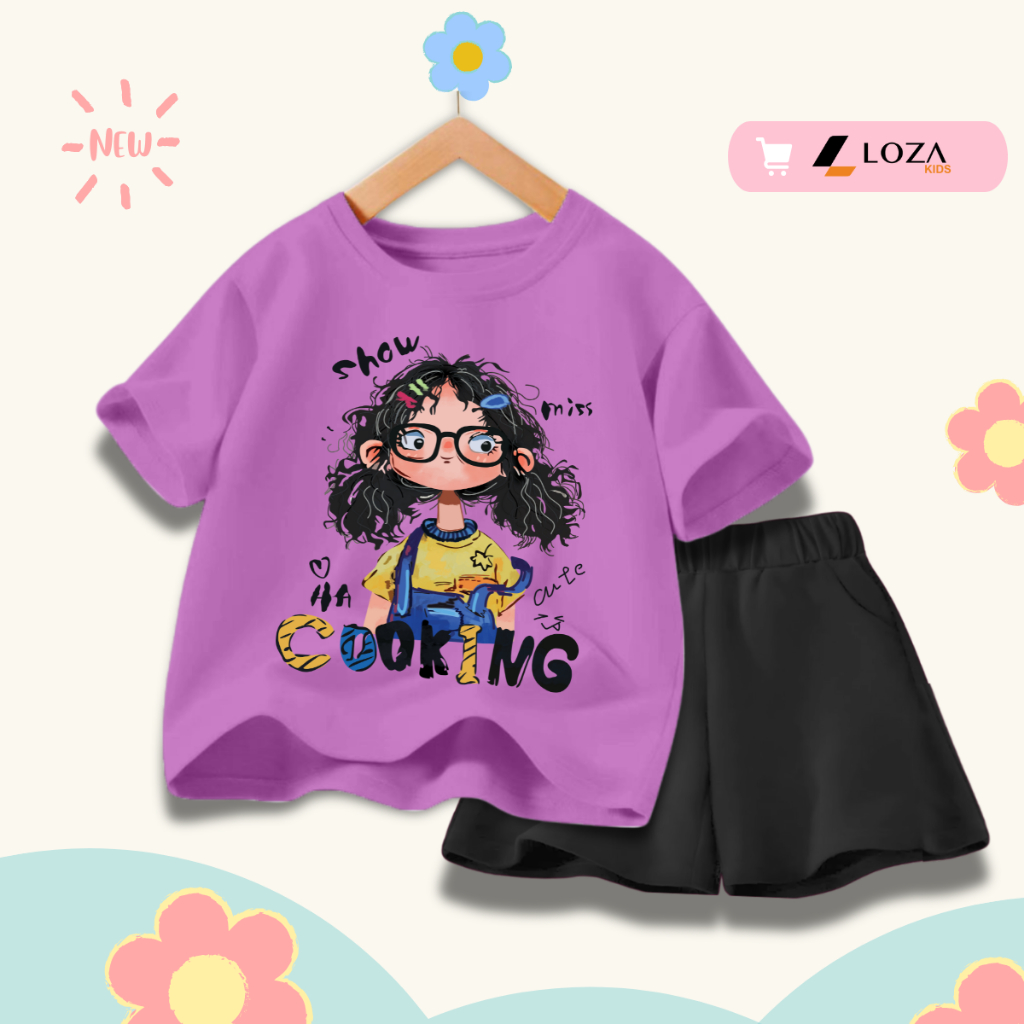 [XẢ KHO SIZE 130] Bộ đồ cho bé gái nhiều mẫu - Quần áo bé gái  từ 22-26kg - Loza Kids XB005_thumbnail_25