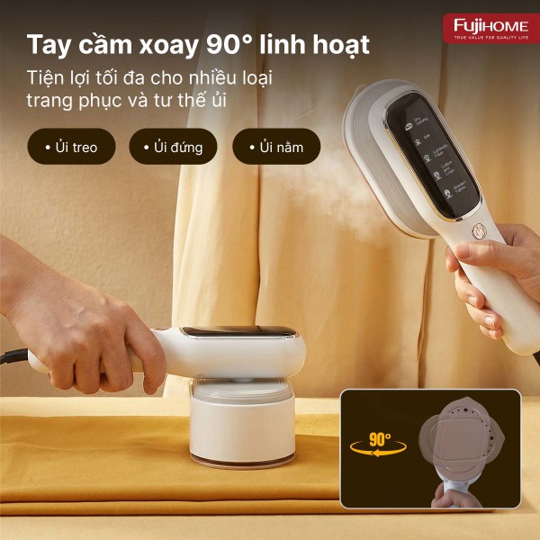 Bàn là  (bàn ủi) hơi nước cầm tay Fujihome SI718AW ( chọn là theo loại vải )_thumbnail_2