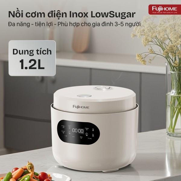 Nồi cơm điện Fujihome Inox LowSugar RC12LS_thumbnail_1