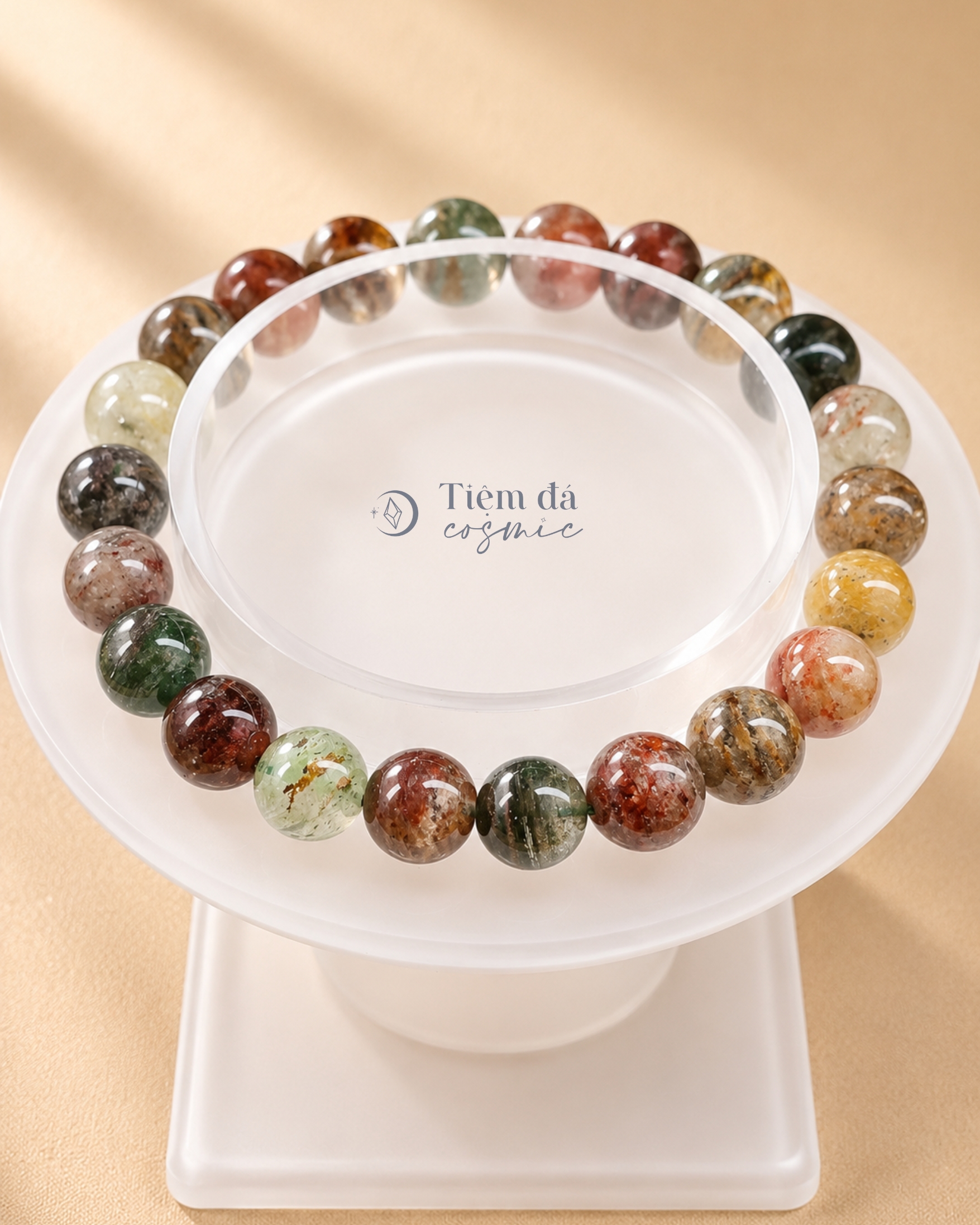 Vòng Tay Thạch Anh Ưu Linh 4 Mùa Garden Quartz / Lodolite