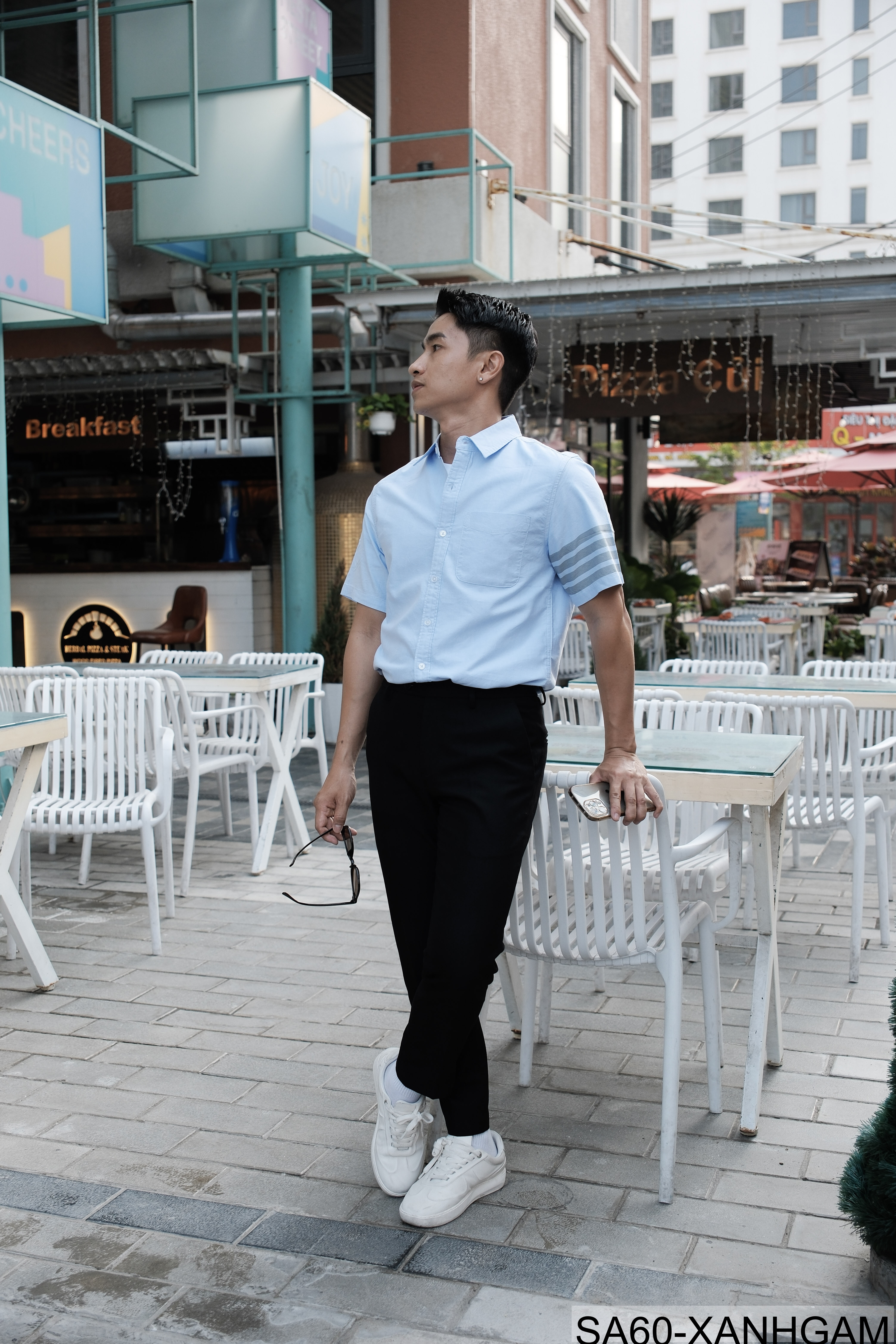 SA60 - Áo Sơ Mi Nam Tay Ngắn Phong Cách Nhật Bản Chất Cotton Thoáng Mát Đa Dụng_thumbnail_41