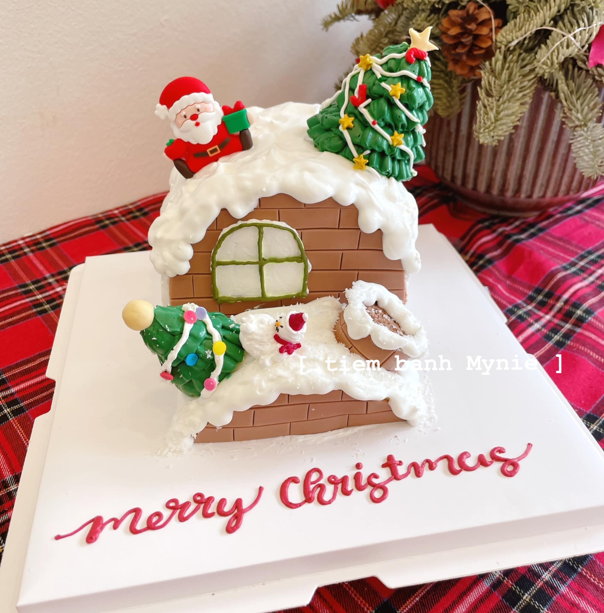Bánh 3D chủ đề noel