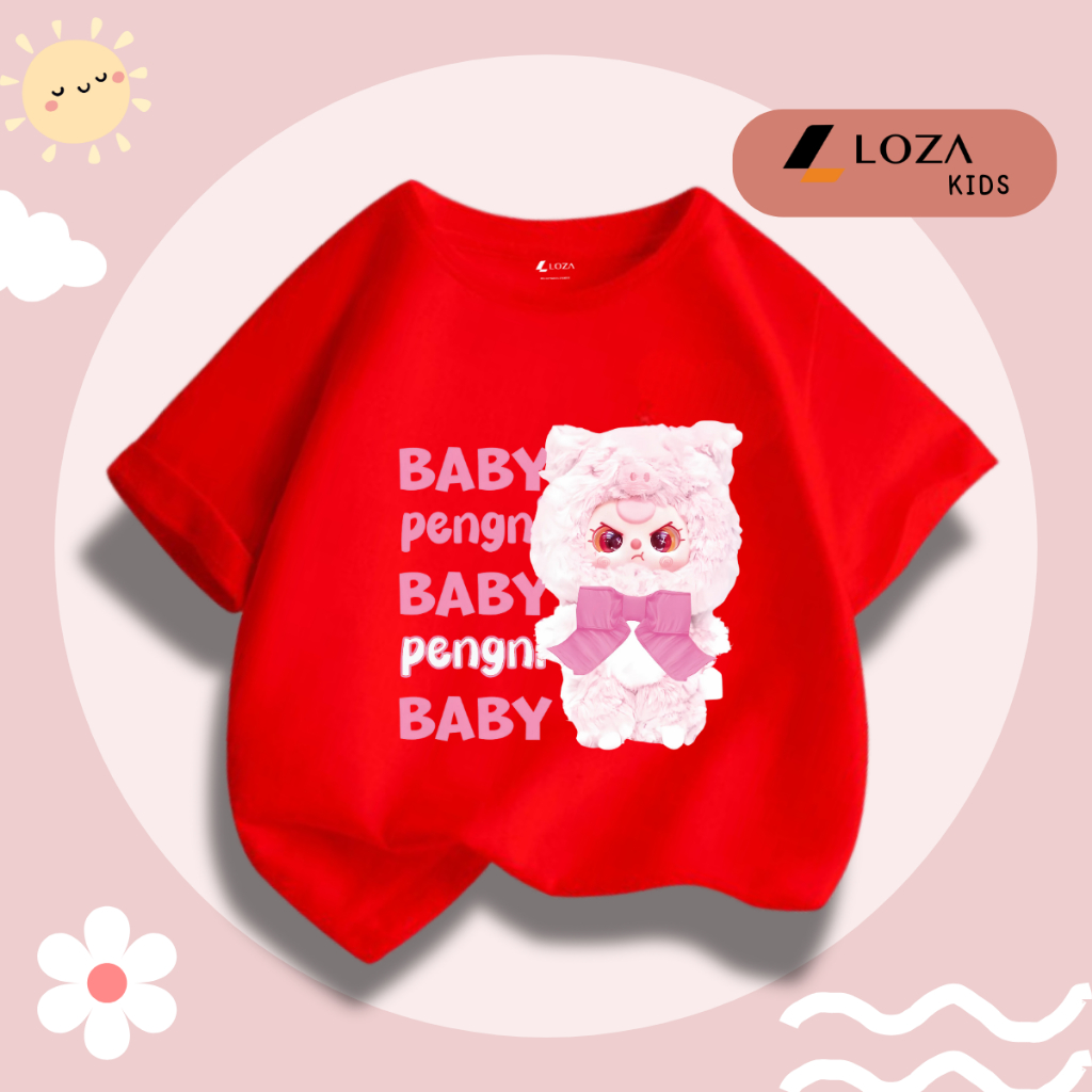 [XẢ KHO SIZE 150] Áo phông cho bé trai bé gái nhiều mẫu chất liệu thun cotton mềm mát size từ 30-35kg - Loza Kids XA007_thumbnail_28
