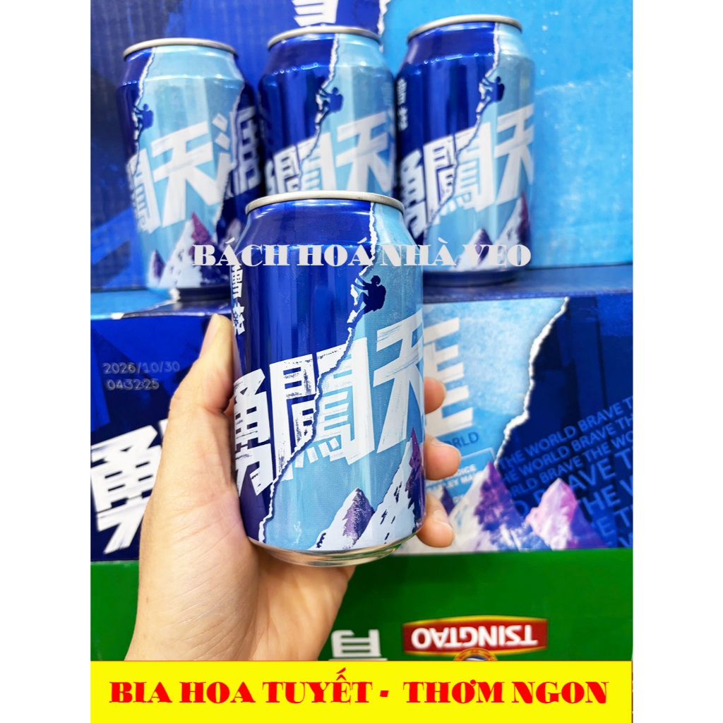 Bia tuyết, bia hoa tuyết (bông tuyết) bia trung quốc thơm ngon, thùng 24 lon hàng chuẩn_thumbnail_2