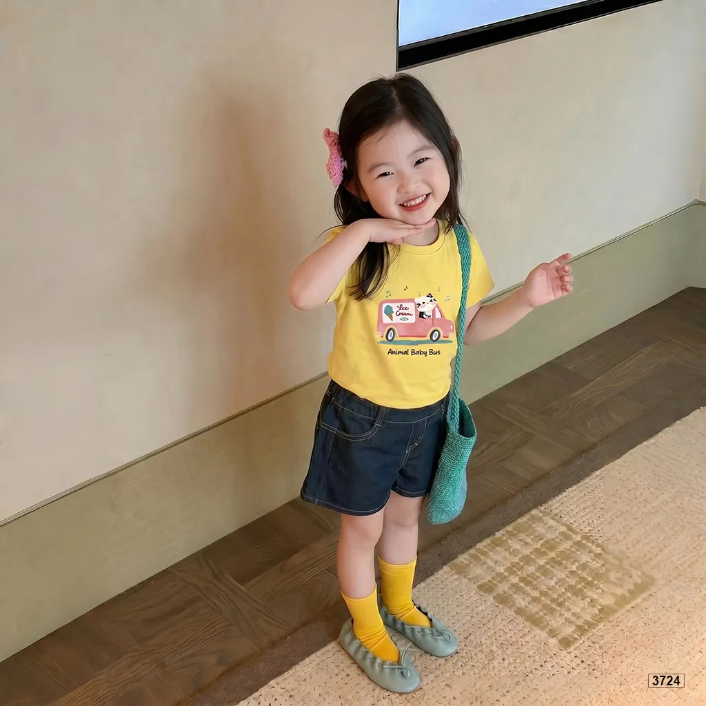 Áo thun bé gái form rộng mùa hè Baby Bus Kado 3724_thumbnail_3