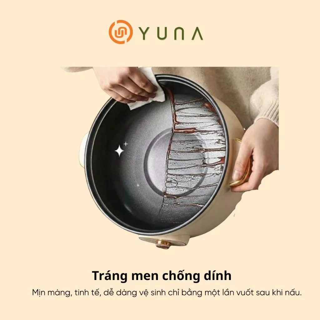 Nồi Lẩu Điện Đa Năng Dung Tích Lớn 1 Ngăn - 2 Ngăn, Ăn Gia Đình , Vách Ngăn Điều Khiển Nhiệt Độ Kép_thumbnail_6