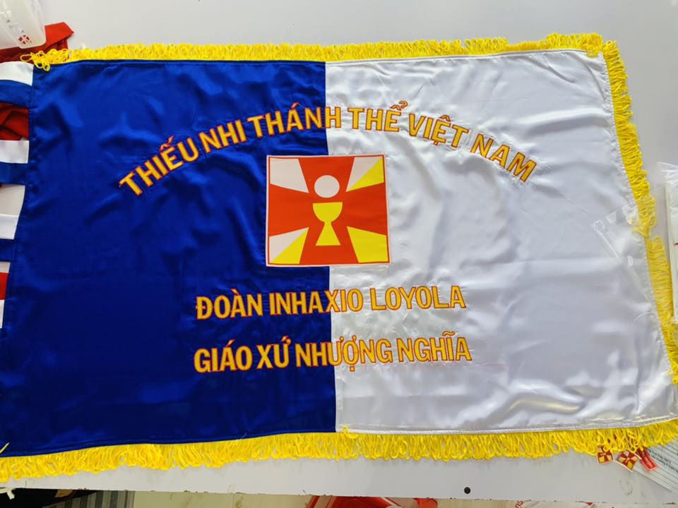 Cờ Xứ Đoàn Thiếu Nhi Thánh Thể TNTT Việt Nam - Thêu tên theo yêu cầu NS240_thumbnail_0