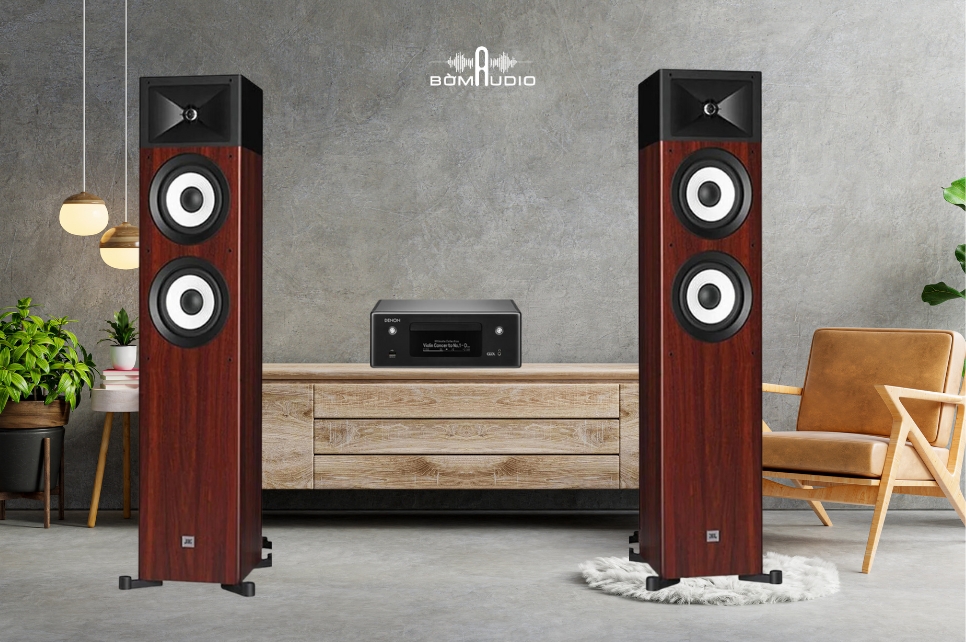 Combo Amply Kiêm CD DENON RCD-N10 + Loa Cột STAGE JBL A170 - B114