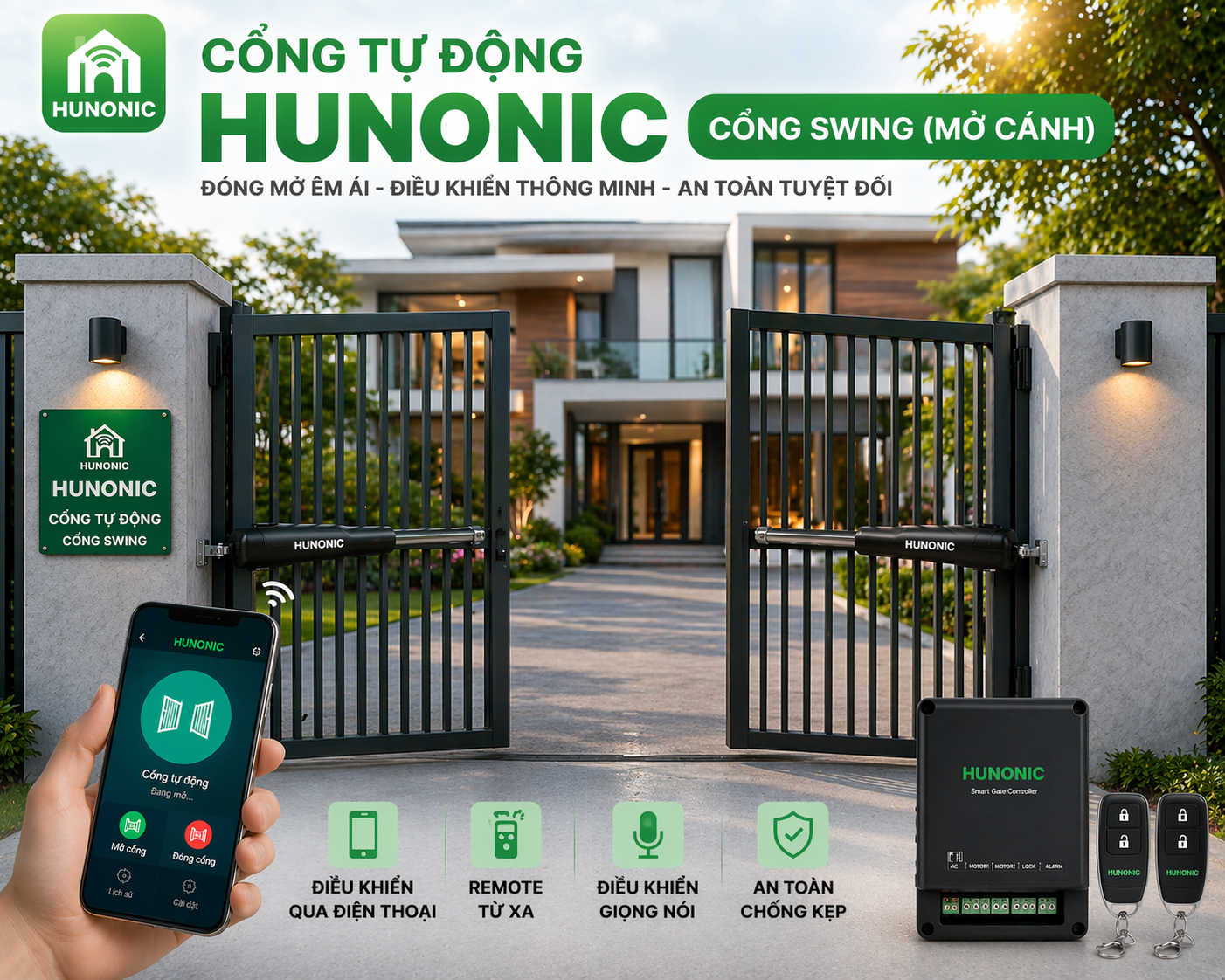 Cổng Tự Động Giá Tốt 2026 | Lắp Đặt Nhanh – Bền – An Toàn