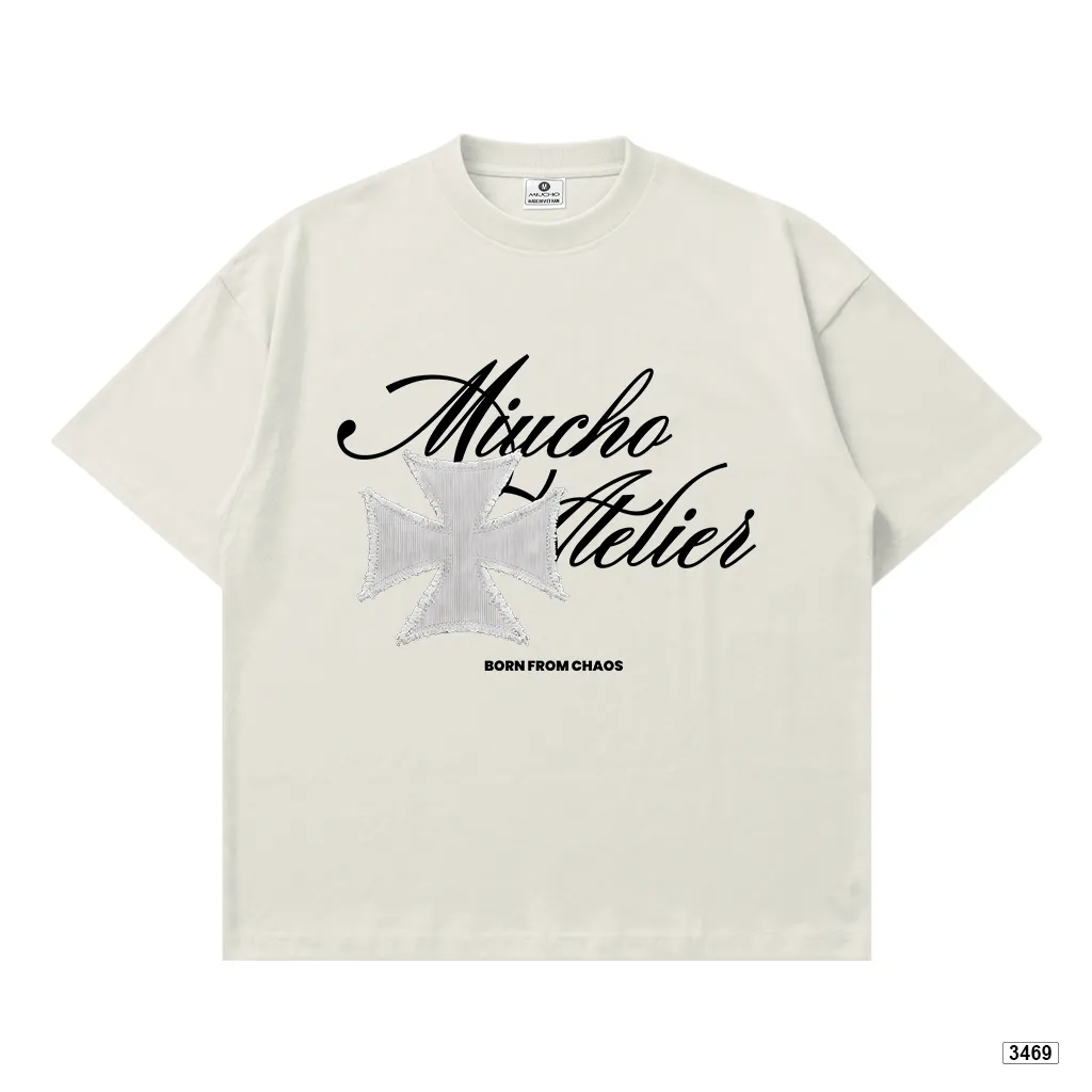 Áo thun boxy nam nữ dày dặn đứng form thiết kế cổ điển Miucho 3469_thumbnail_11