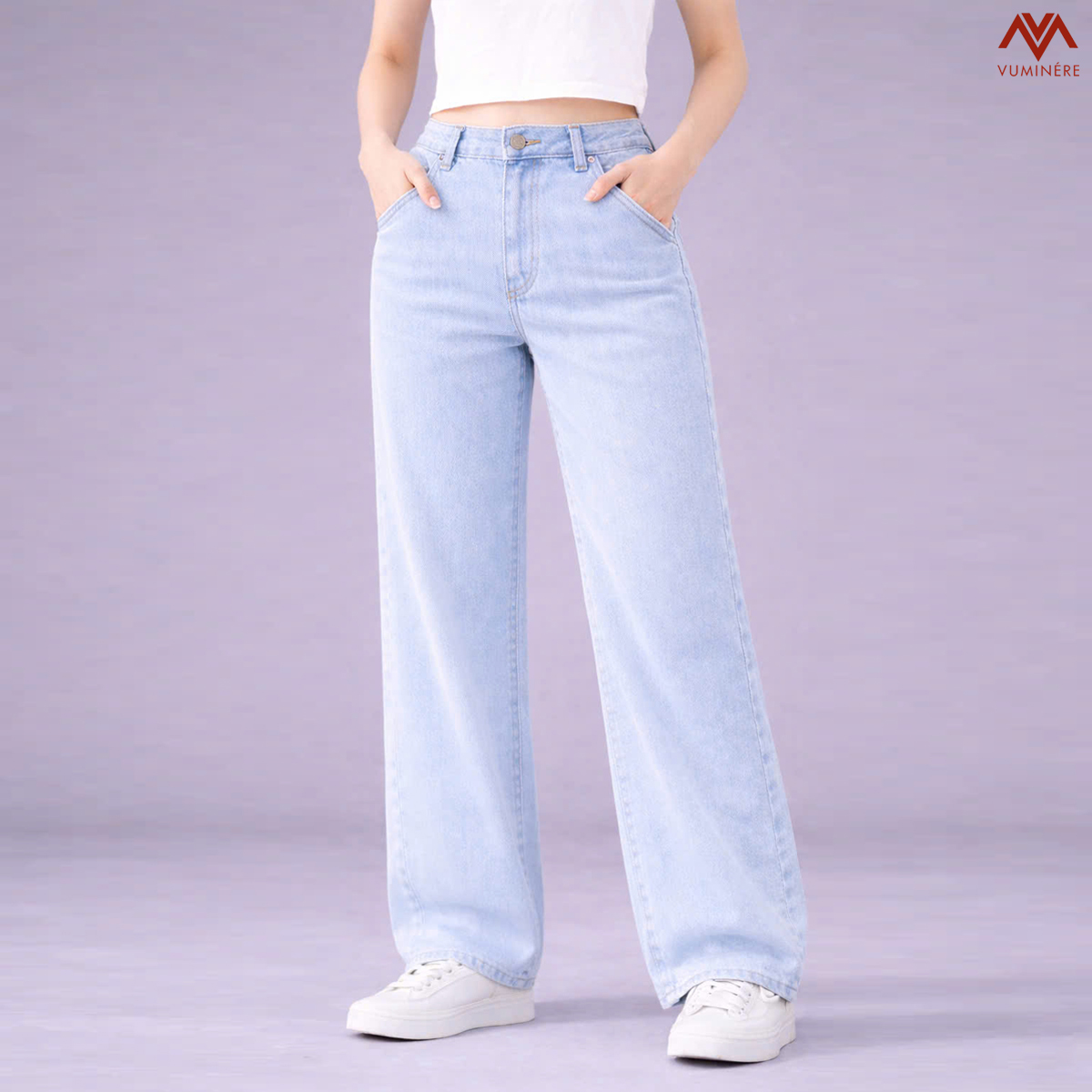 Quần Jeans nữ dáng suông rộng ( GG13 )