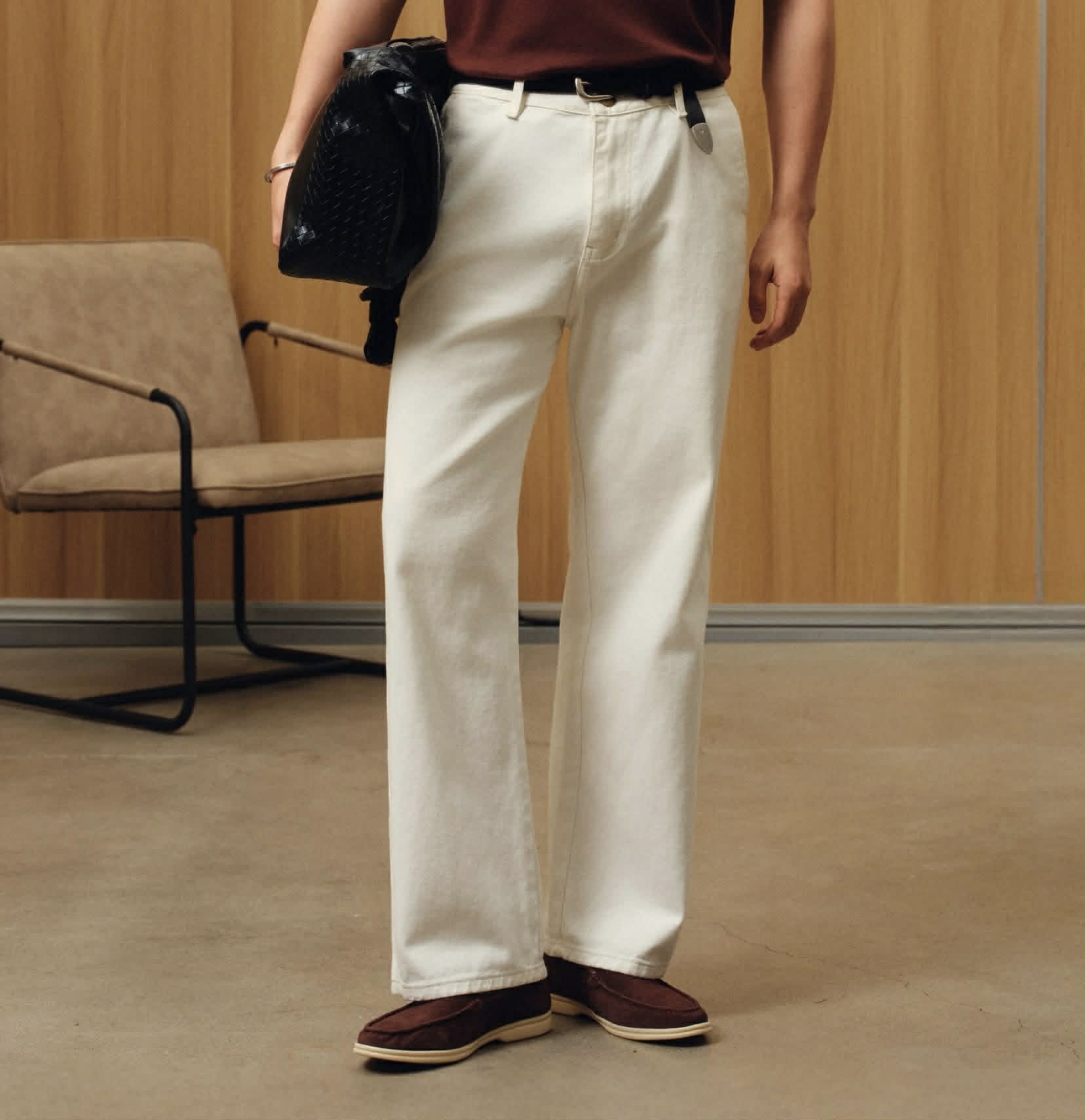 Quần Dài Strange Vải Kaki Form Fit Straight