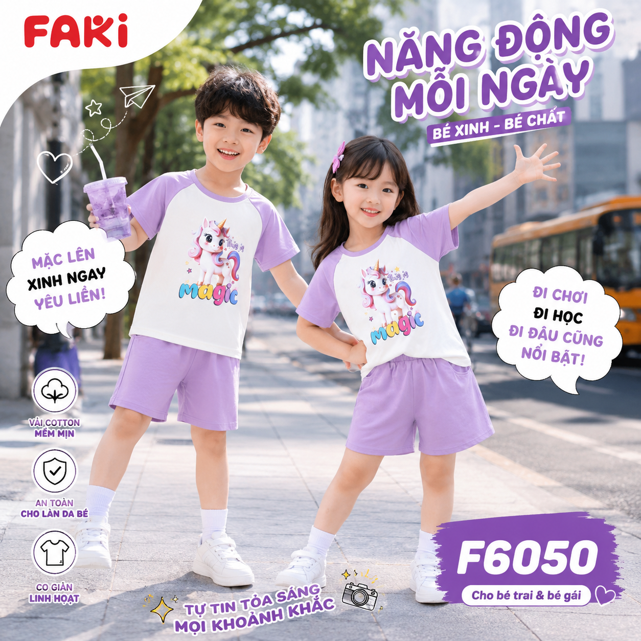 FAKI - ĐỒ BỘ TRẺ EM - F6050
