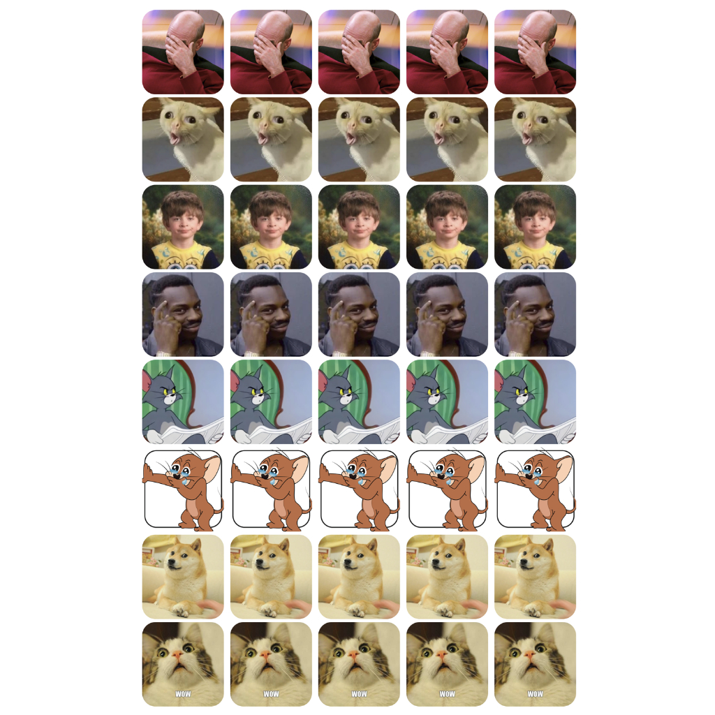 Set 40 STICKER MEME troll bạn bè, chấm điểm học sinh, trang trí có in theo yêu cầu - Caturday