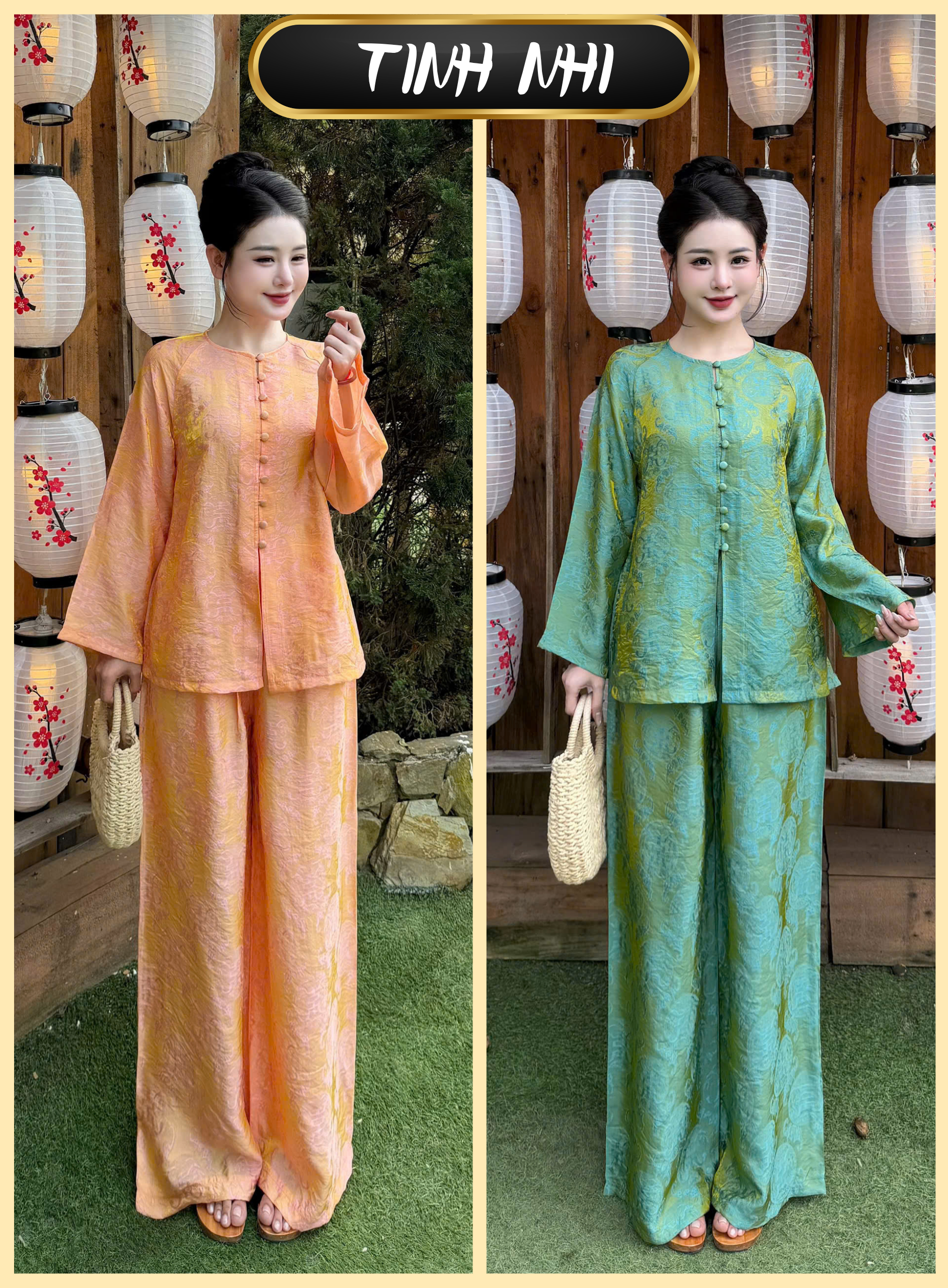 PP419 Set lam bà ba tôn dáng Tinh Nhi