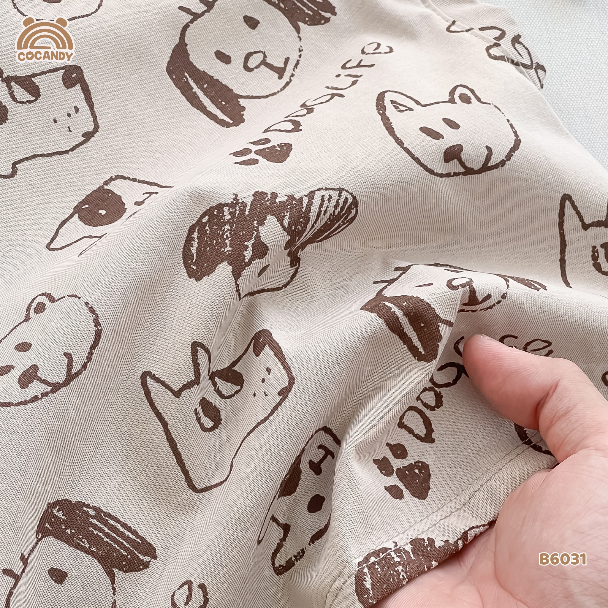 Bộ sát nách cotton NÂU hình cún_thumbnail_2