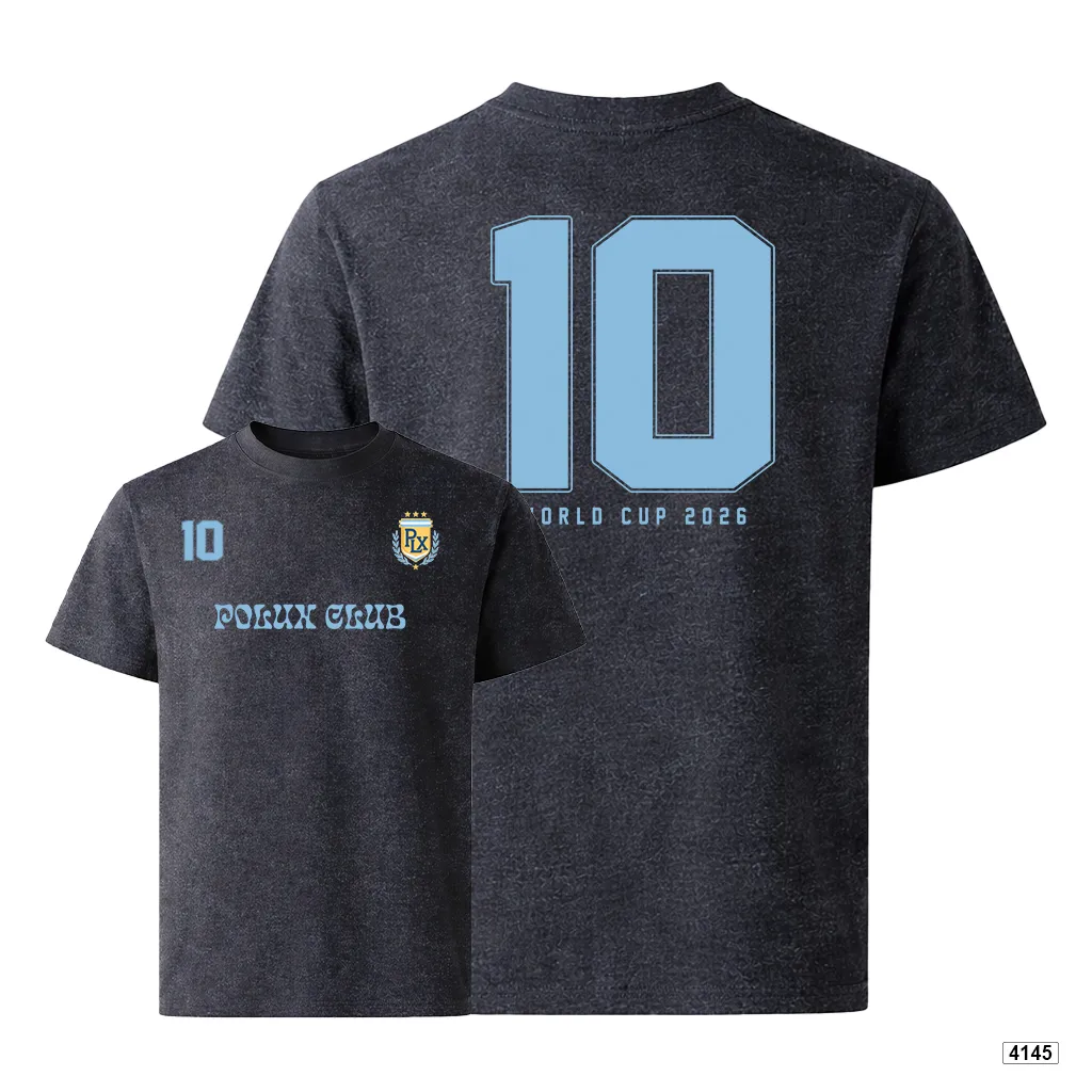Áo thun nam form rộng phong cách varsity số 10 cổ điển Polux Club 4145_thumbnail_0
