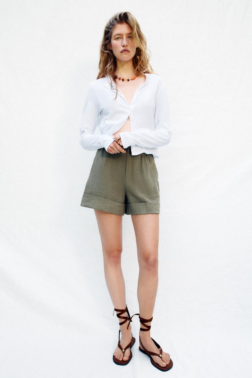 Quần đùi linen ZR