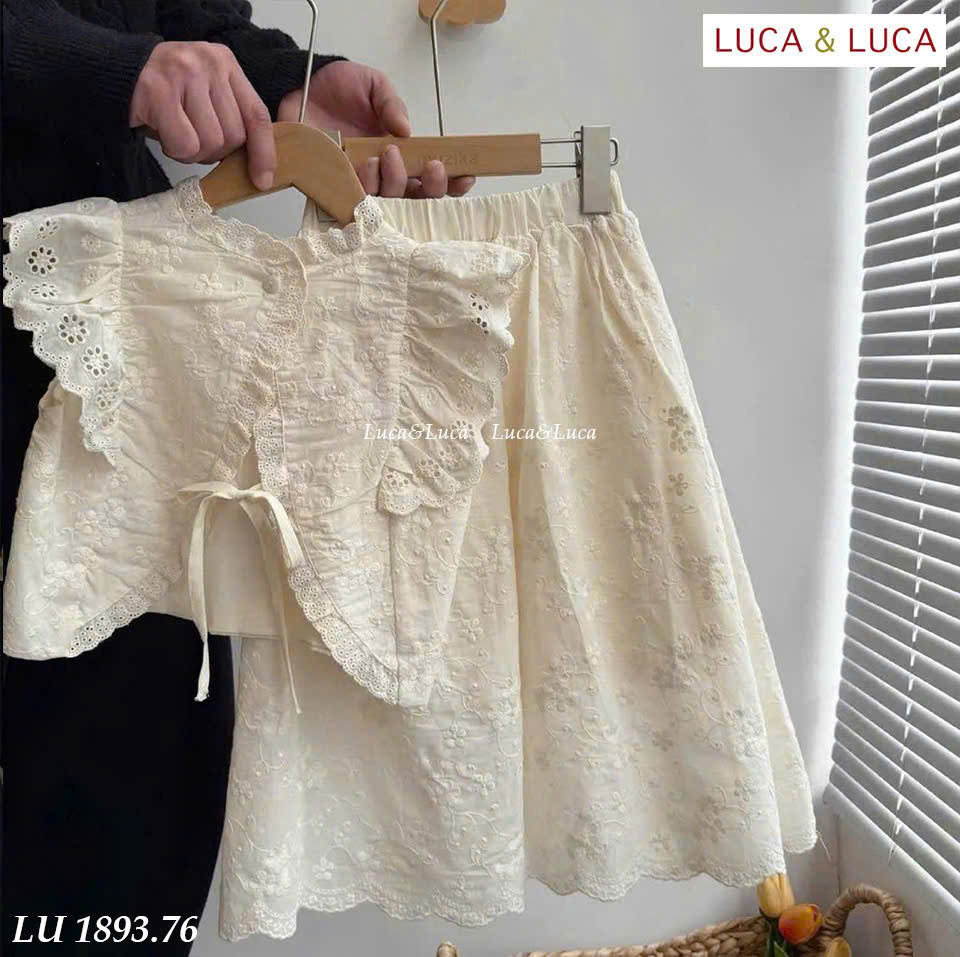 Set áo hoa nổi + chân váy dài_thumbnail_2