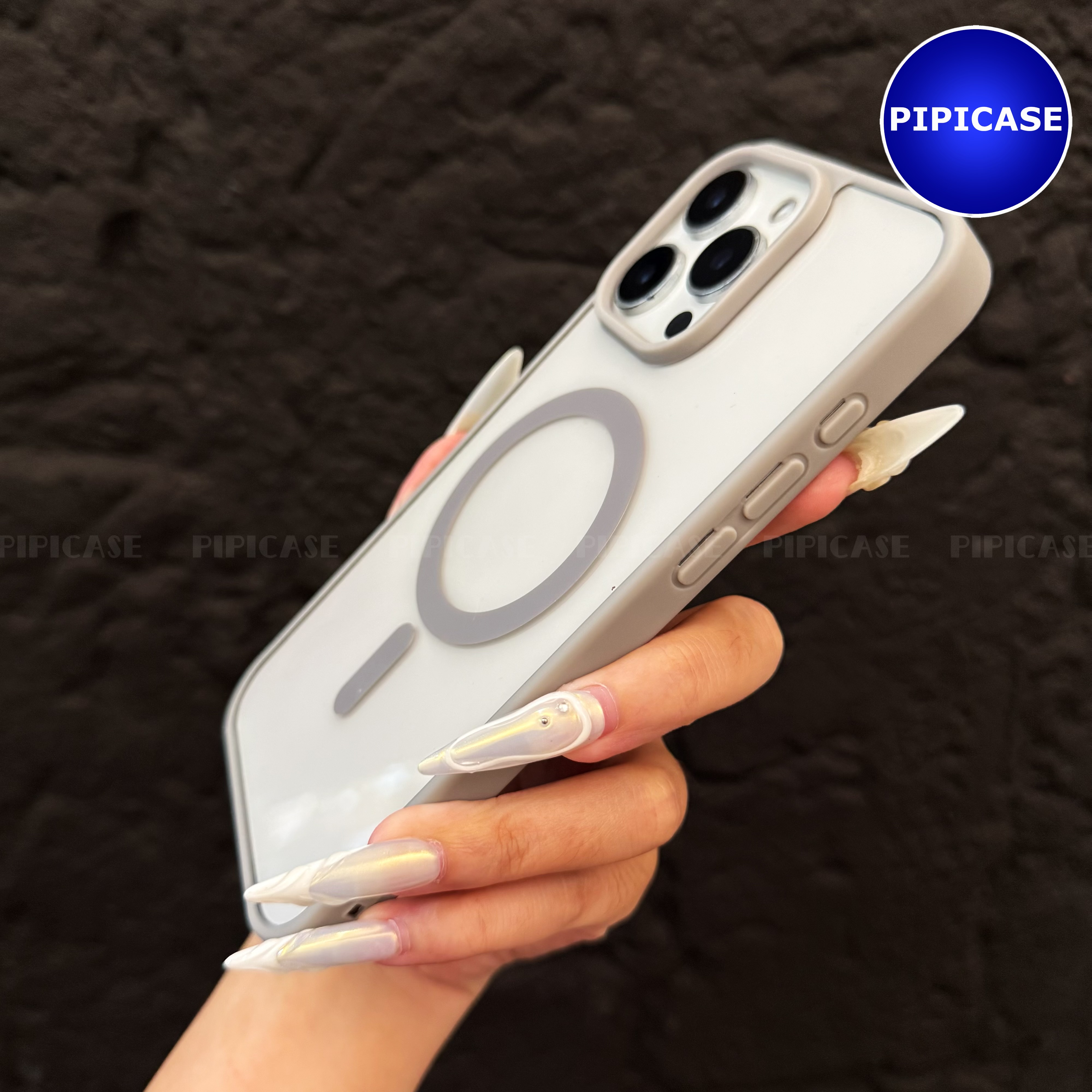 Ốp Lưng iPhone 16 Pro - Chic - Xám_thumbnail_4