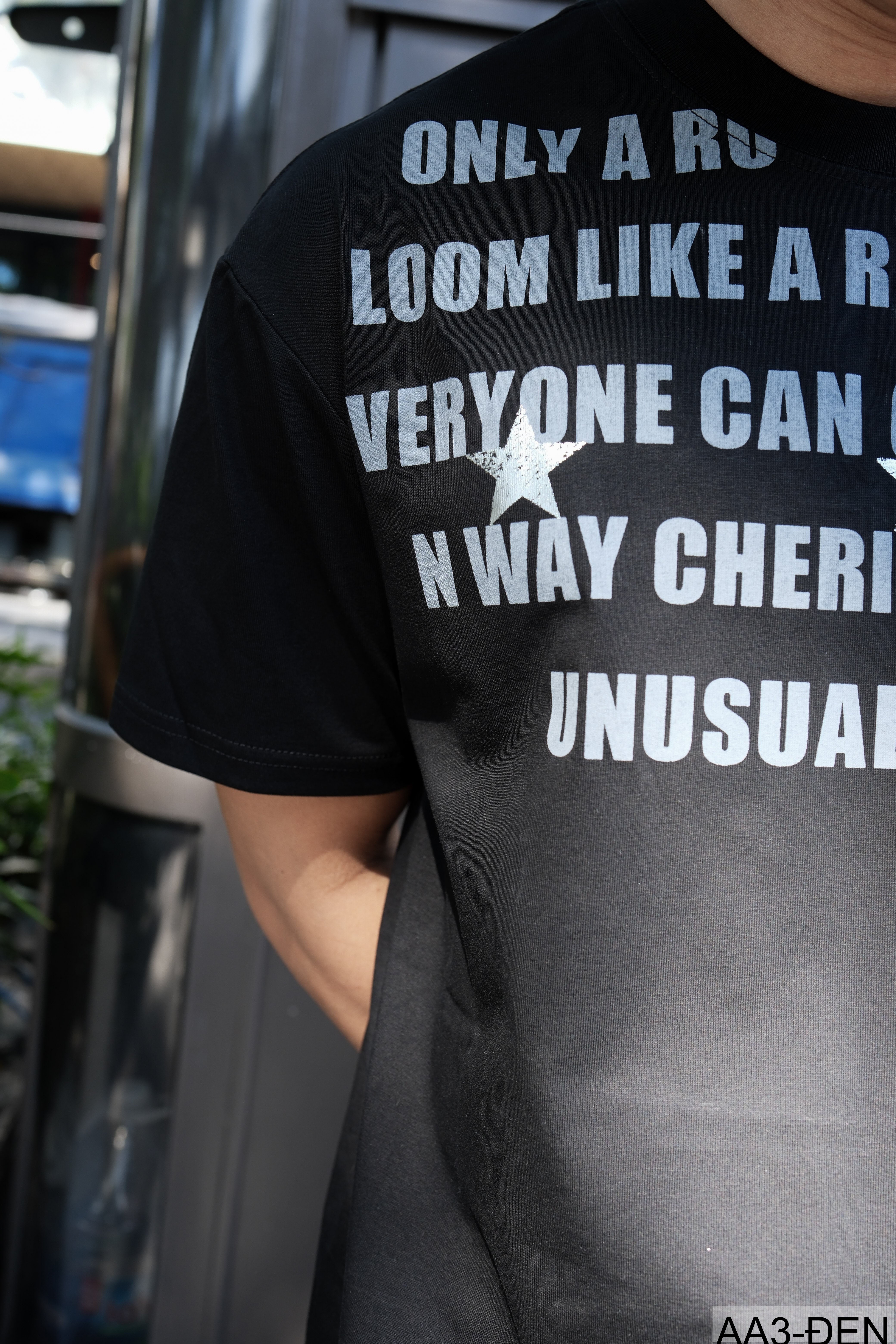 AA3 - Áo thun unisex cổ tròn tay ngắn in chữ retro phong cách streetwear_thumbnail_1