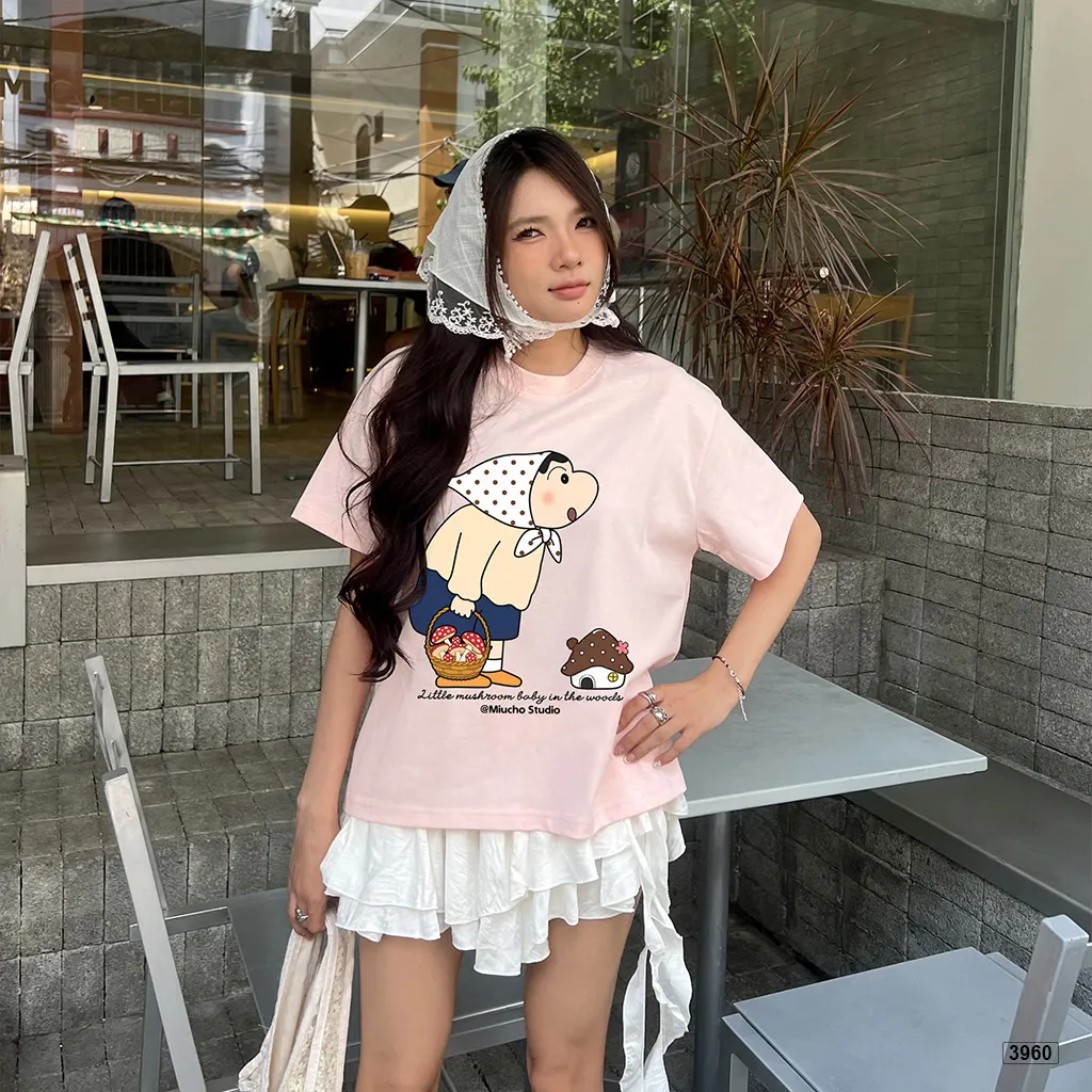 Áo thun boxy nữ phong cách đáng yêu Miucho 3960_thumbnail_4