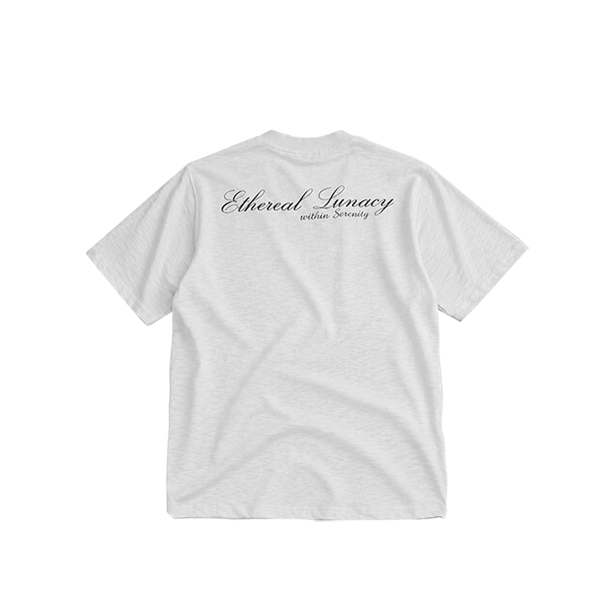 "LUNACY" ETHEREAL T-SHIRT, SLUB COTTON / WHITE