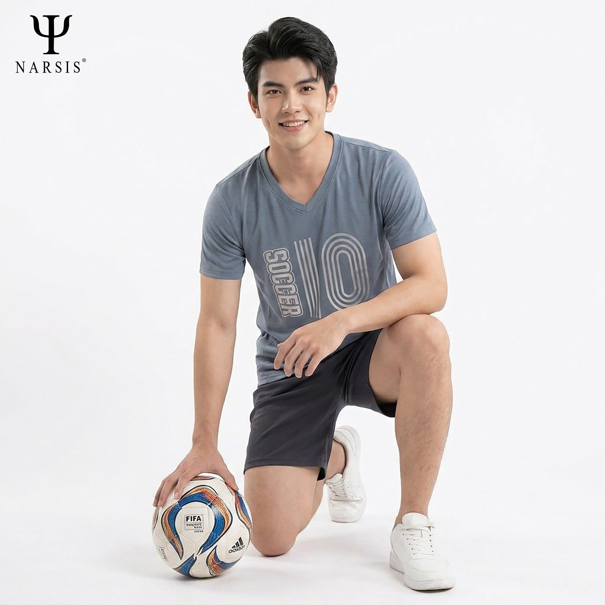 BỘ HÈ NAM E0002 NARSIS CHẤT LIỆU THOÁNG MÁT, DỄ CHỊU, THOẢI MÁI CẢ NGÀY, DỄ VẬN ĐỘNG