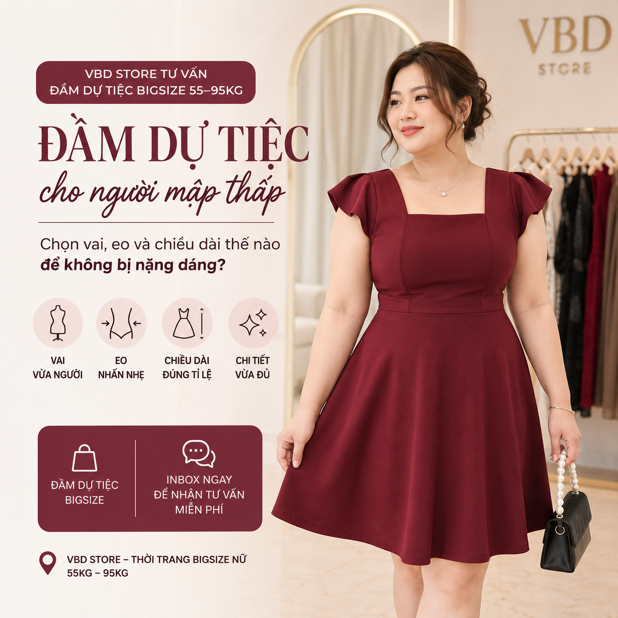 Đầm Dự Tiệc Cho Người Mập Thấp: Chọn Sao Cho Gọn Dáng