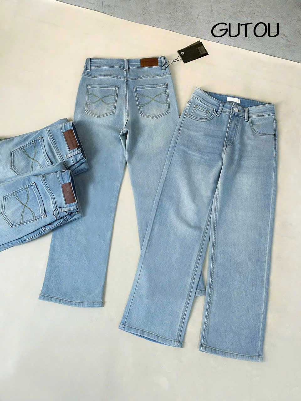 [ GUTOU ] Quần Jean Ống Đứng Classic Style_thumbnail_6