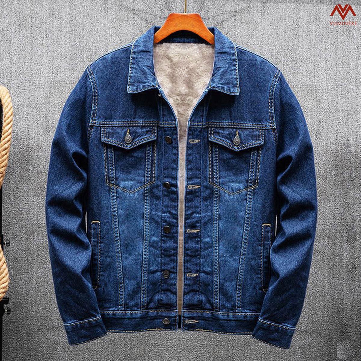 Áo khoác lót lông Jacket Jeans nam ( AZ3 )