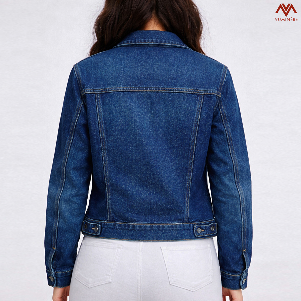 Áo Jacket Jeans nữ VUMINÉRE - INDIGO Blue Jacket phong cách hiện đại, đậm chất nữ tính.