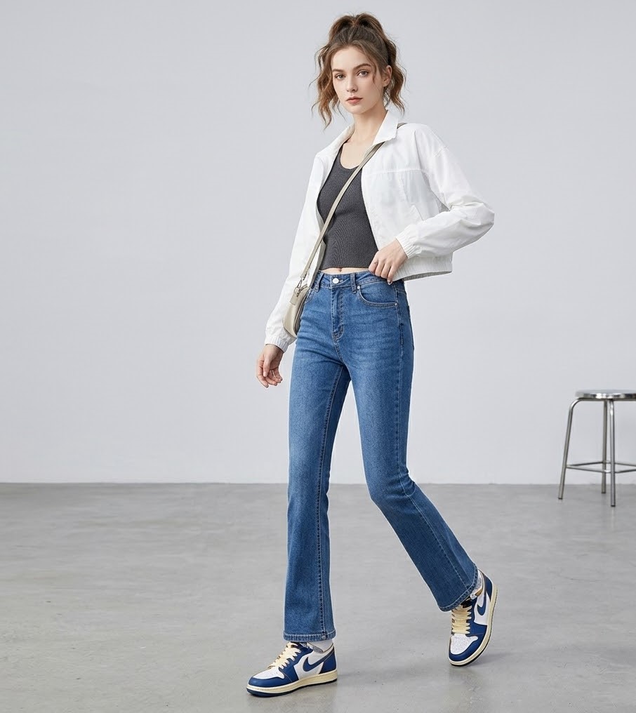 QJ789 - Jeans loe nhẹ
