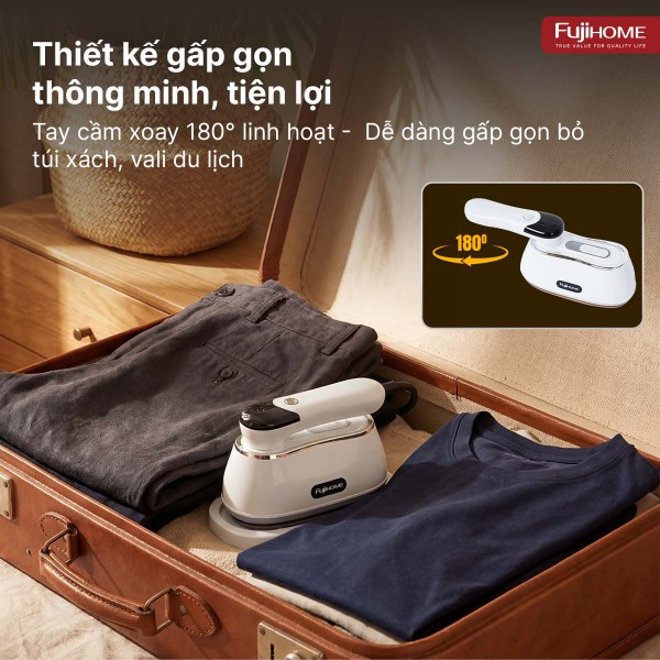 Bàn là hơi nước cầm tay gấp gọn Fujihome SI200CW ( điều chỉnh được lượng hơi nước )_thumbnail_2