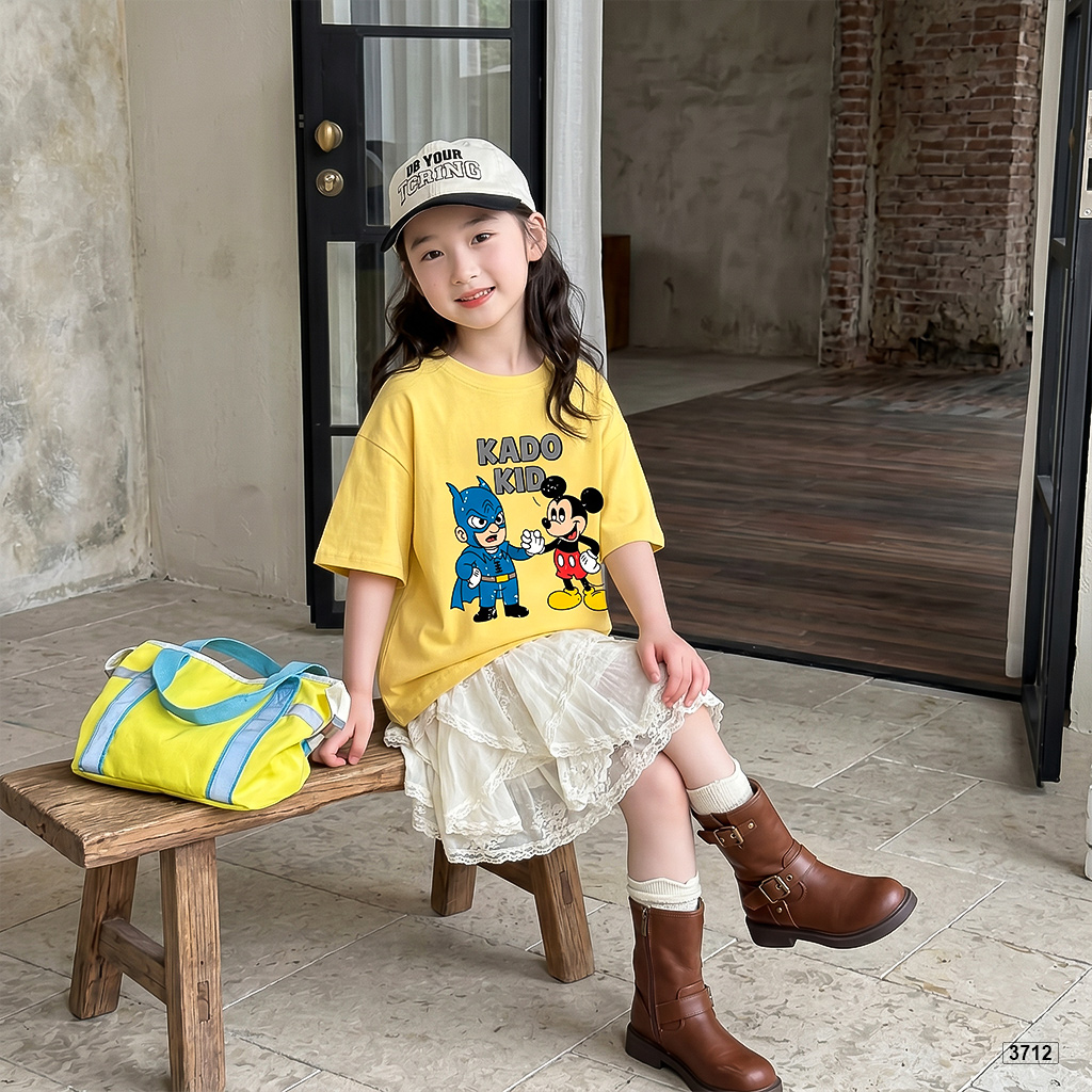 Áo thun bé trai bé gái nhân vật hoạt hình tuổi thơ Kado 3712_thumbnail_5