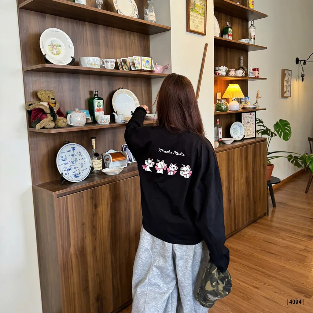 Áo thun tay dài form boxy Kitti đáng yêu Miucho 4094_thumbnail_3