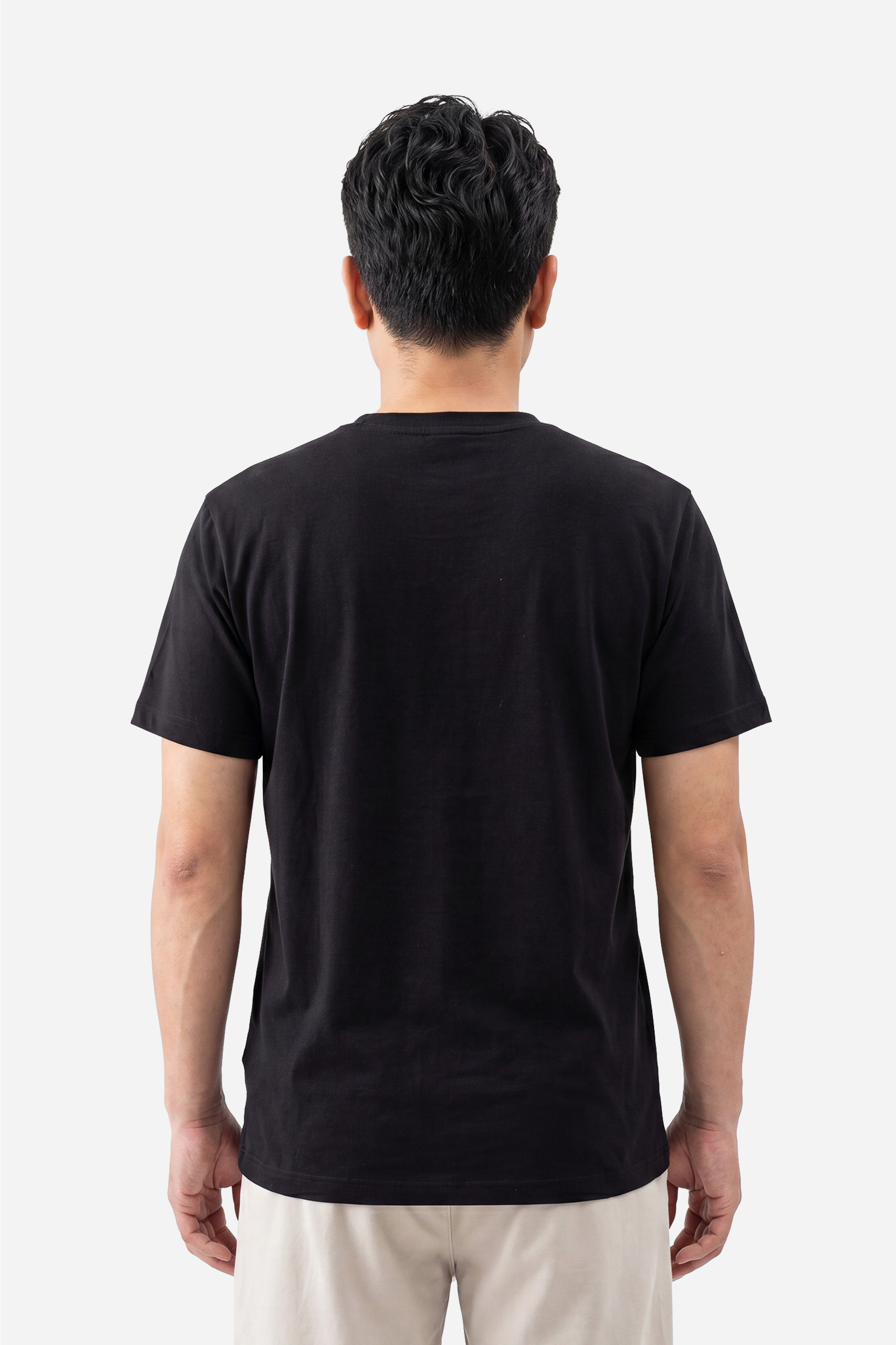 Áo Phông Cổ Tròn Cotton Nam Trung Niên Co Giãn Tốt_thumbnail_2