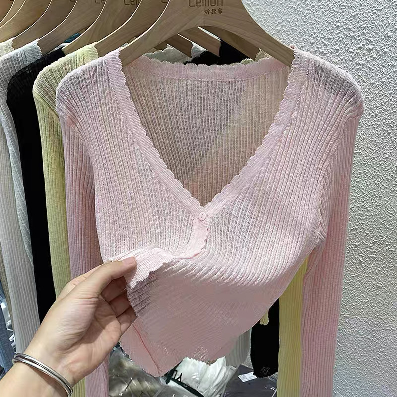 Lucas - Áo cardigan basic viền lượn nhiều màu dáng lửng_thumbnail_3