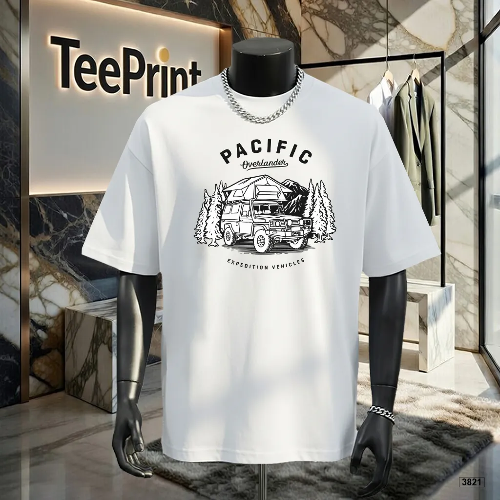 Áo thun nam oversize Adventure TeePrint 3821